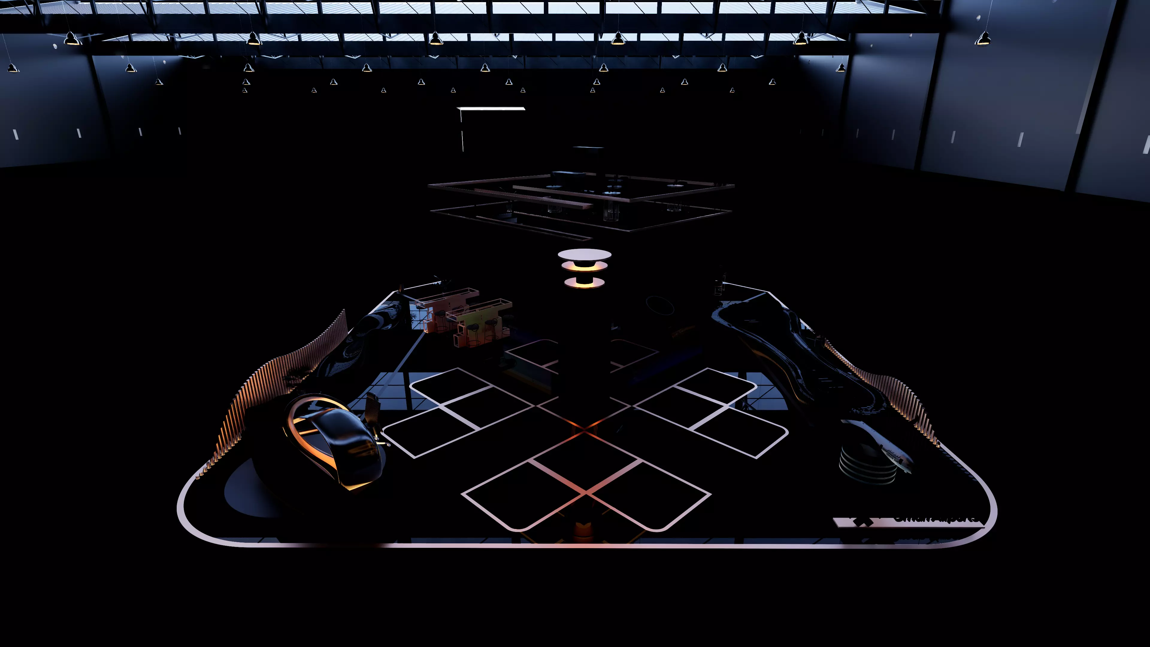 Exhibition Airports Booth 3D model_7