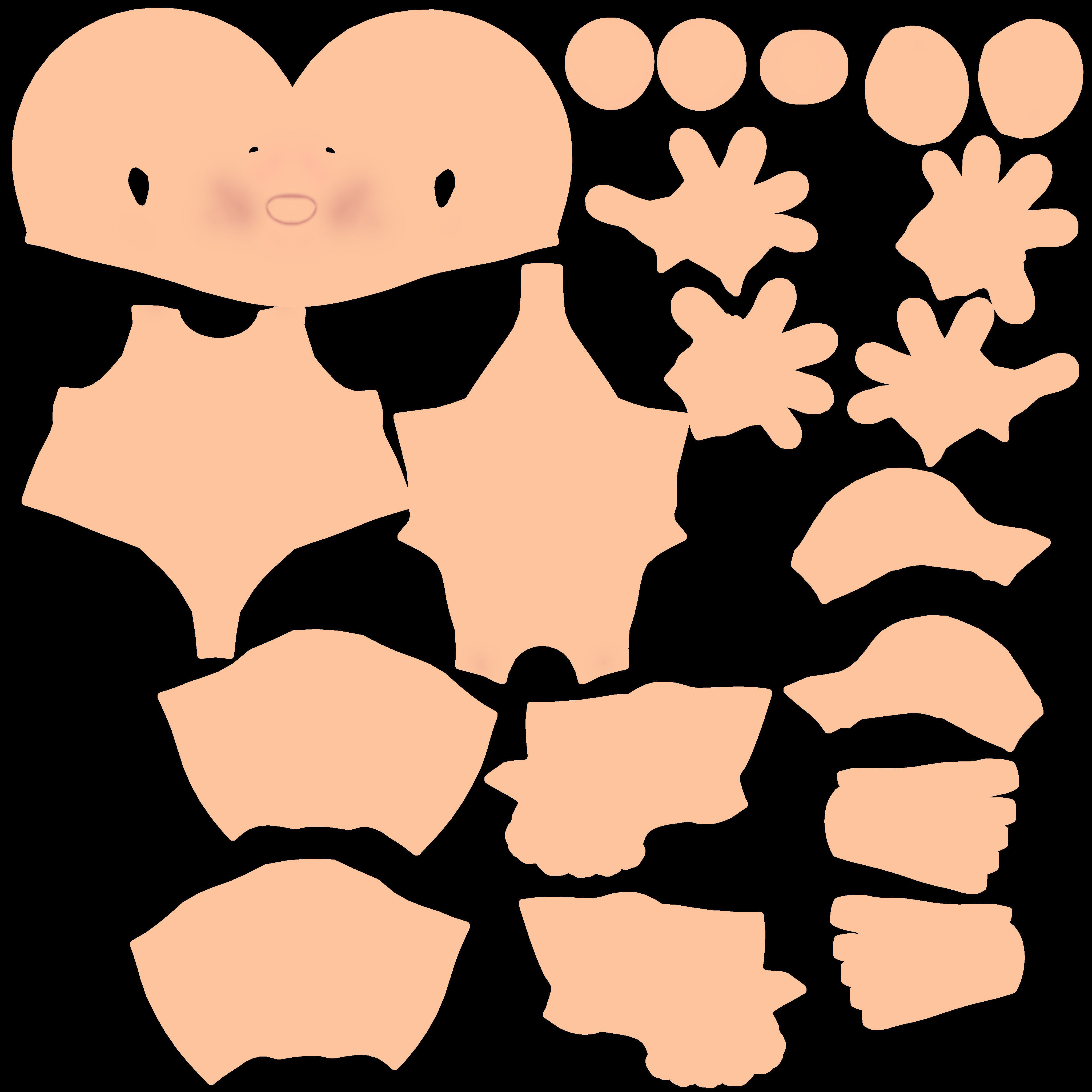 Fat Woman Villager 3D model_17