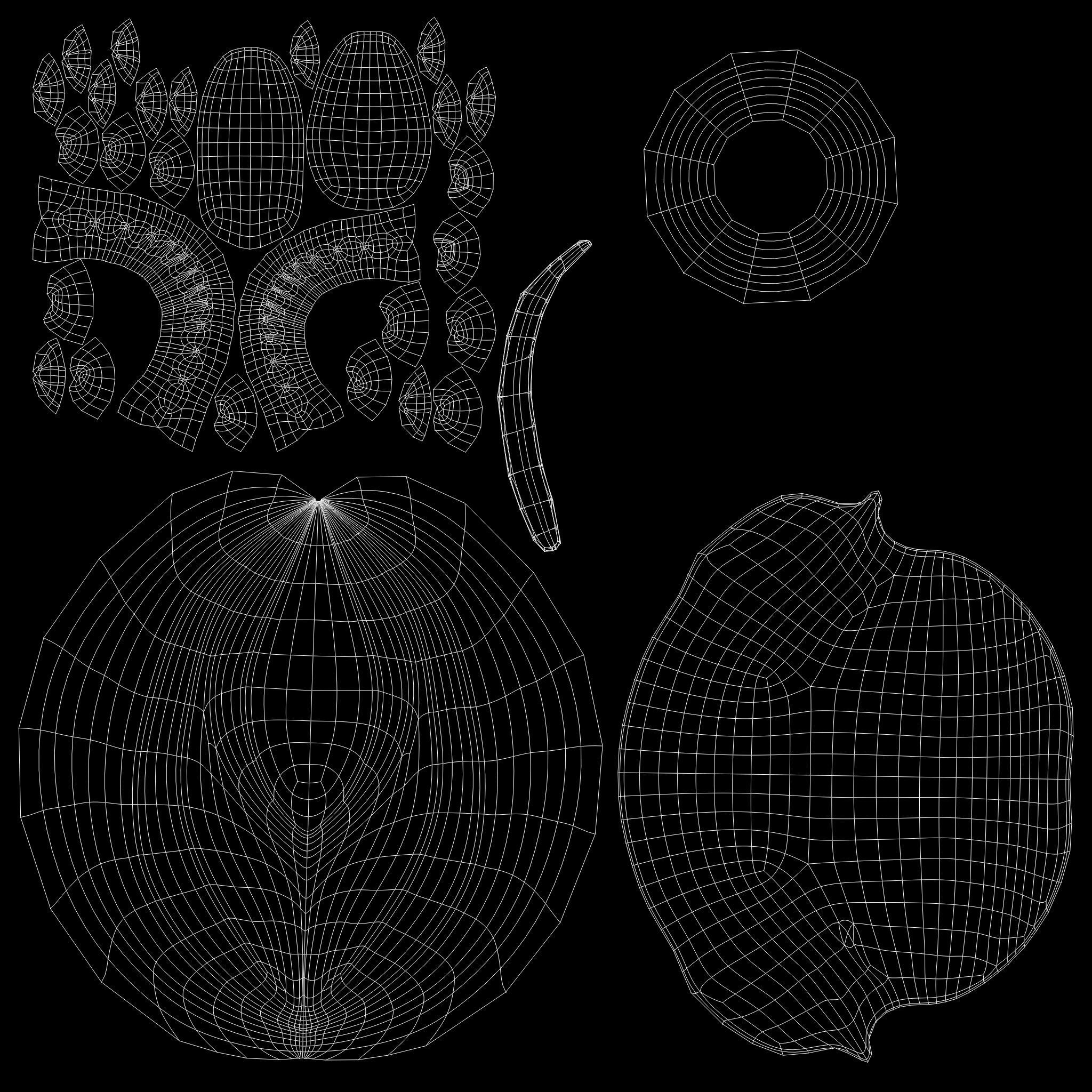 Fat Woman Villager 3D model_14