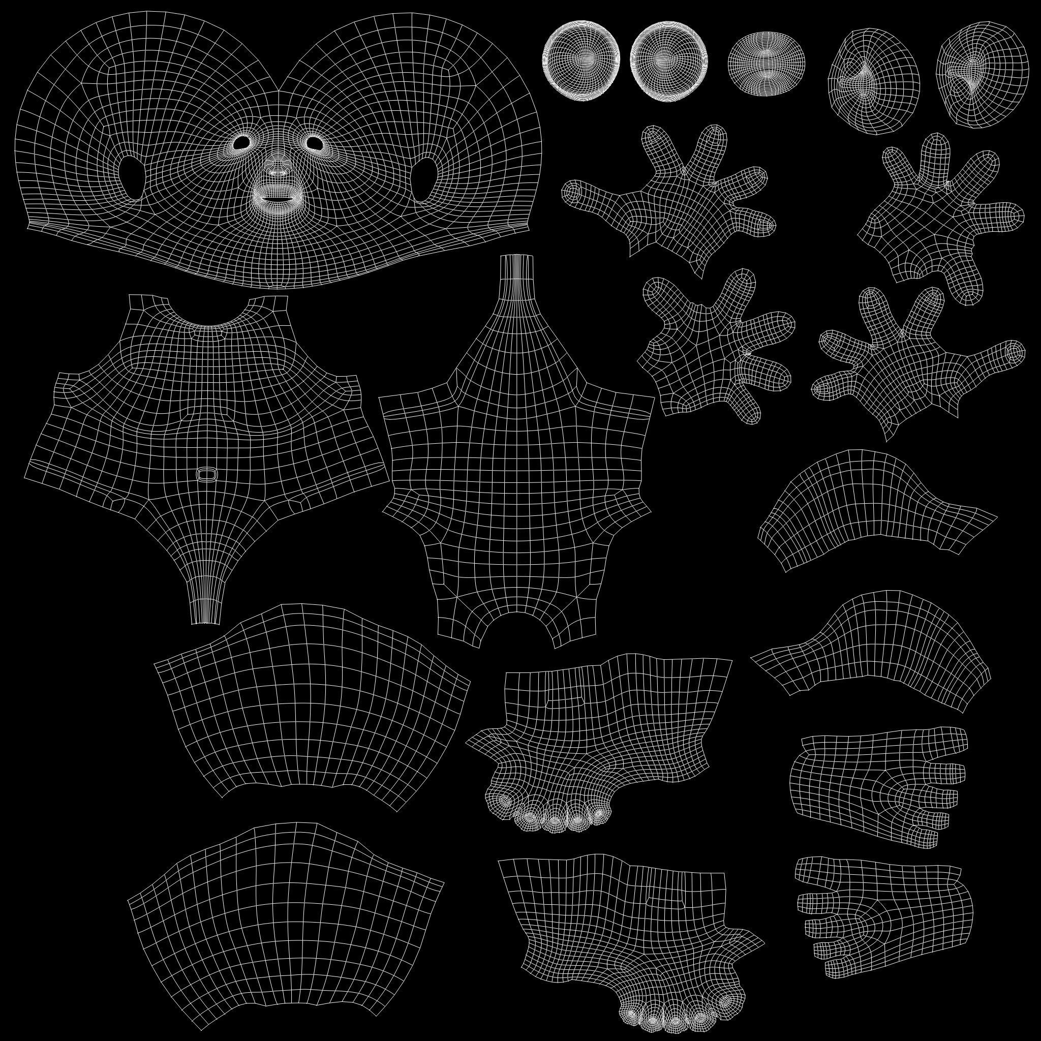 Fat Woman Villager 3D model_13