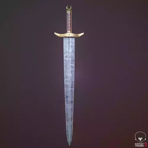 Low Poly Game Ready PBR Sword