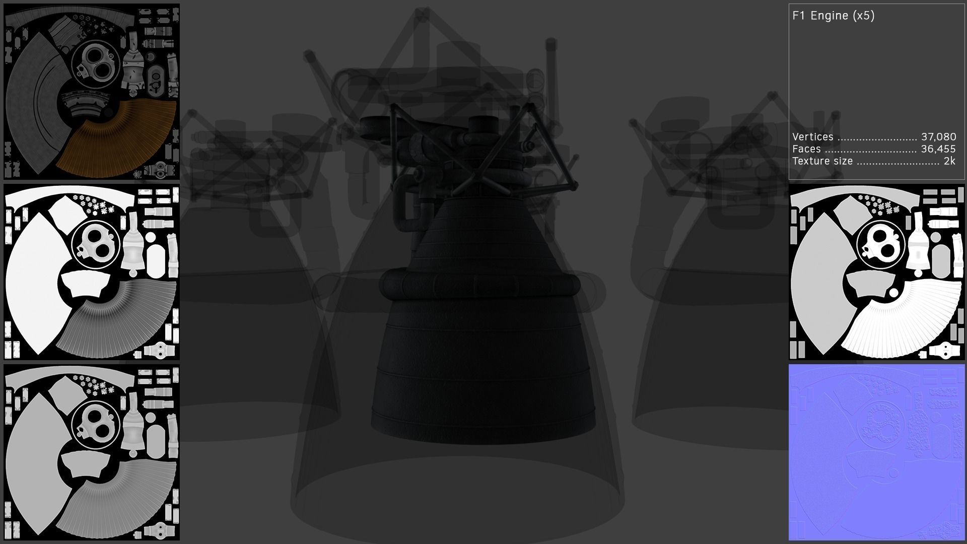 Saturn V Launch Vehicle with Apollo Spacecraft and Launch Tower 3D model_4