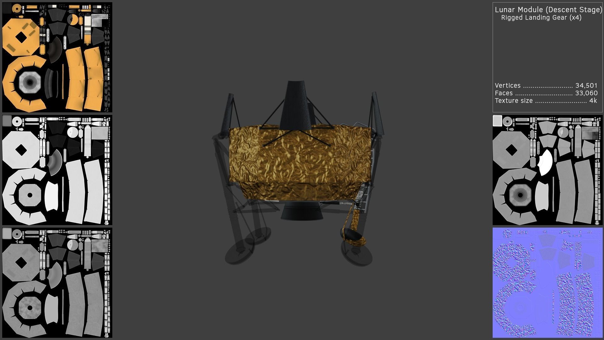 Saturn V Launch Vehicle with Apollo Spacecraft and Launch Tower 3D model_10