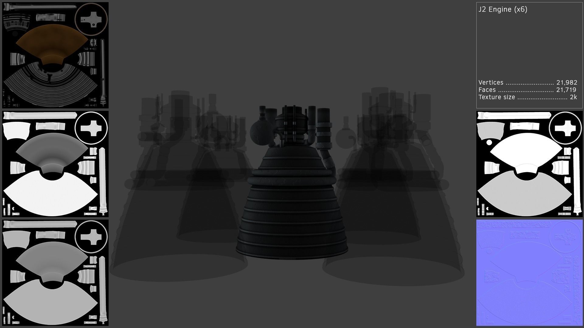 Saturn V Launch Vehicle with Apollo Spacecraft and Launch Tower 3D model_6