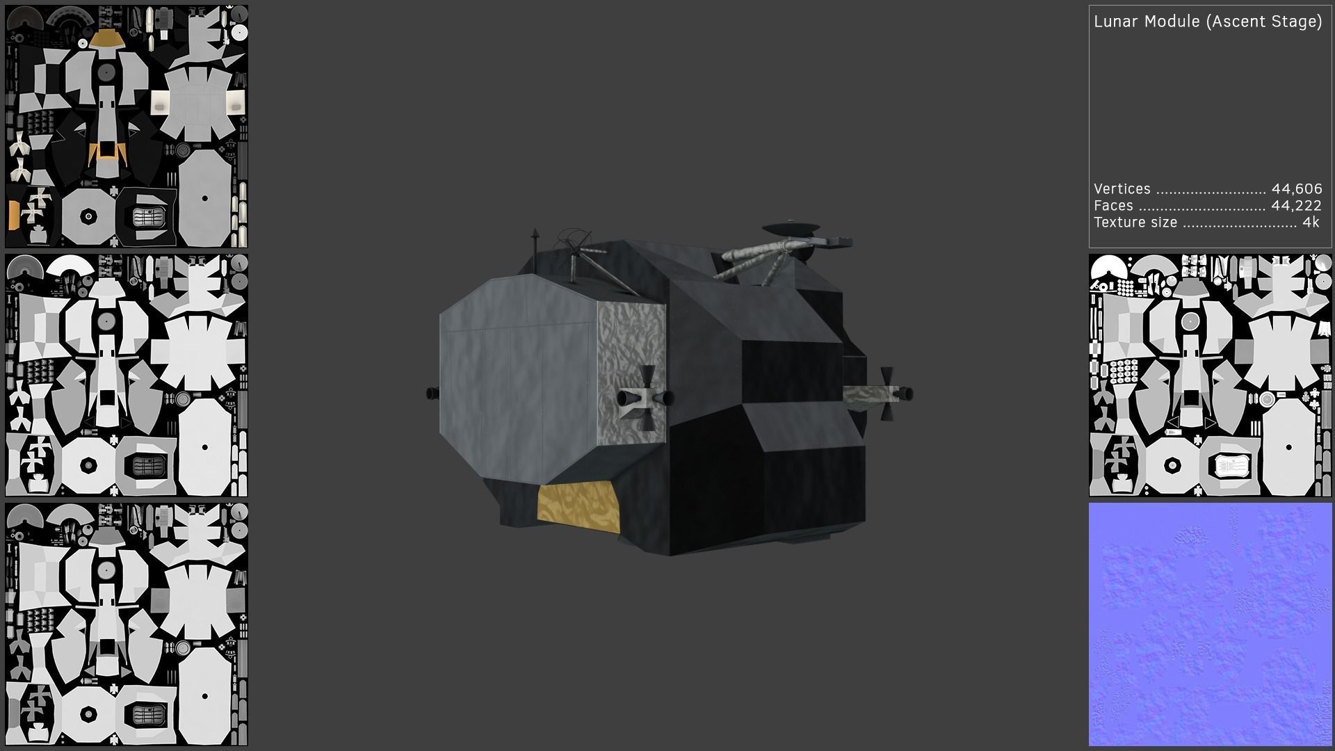 Saturn V Launch Vehicle with Apollo Spacecraft and Launch Tower 3D model_11