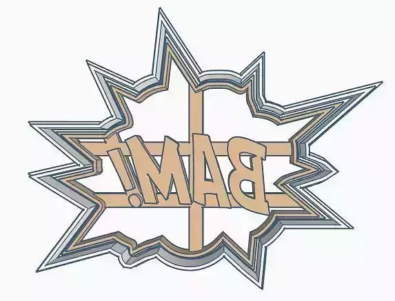 Batman Mask Pow Bam Oops Wow Cookie Cutter Set