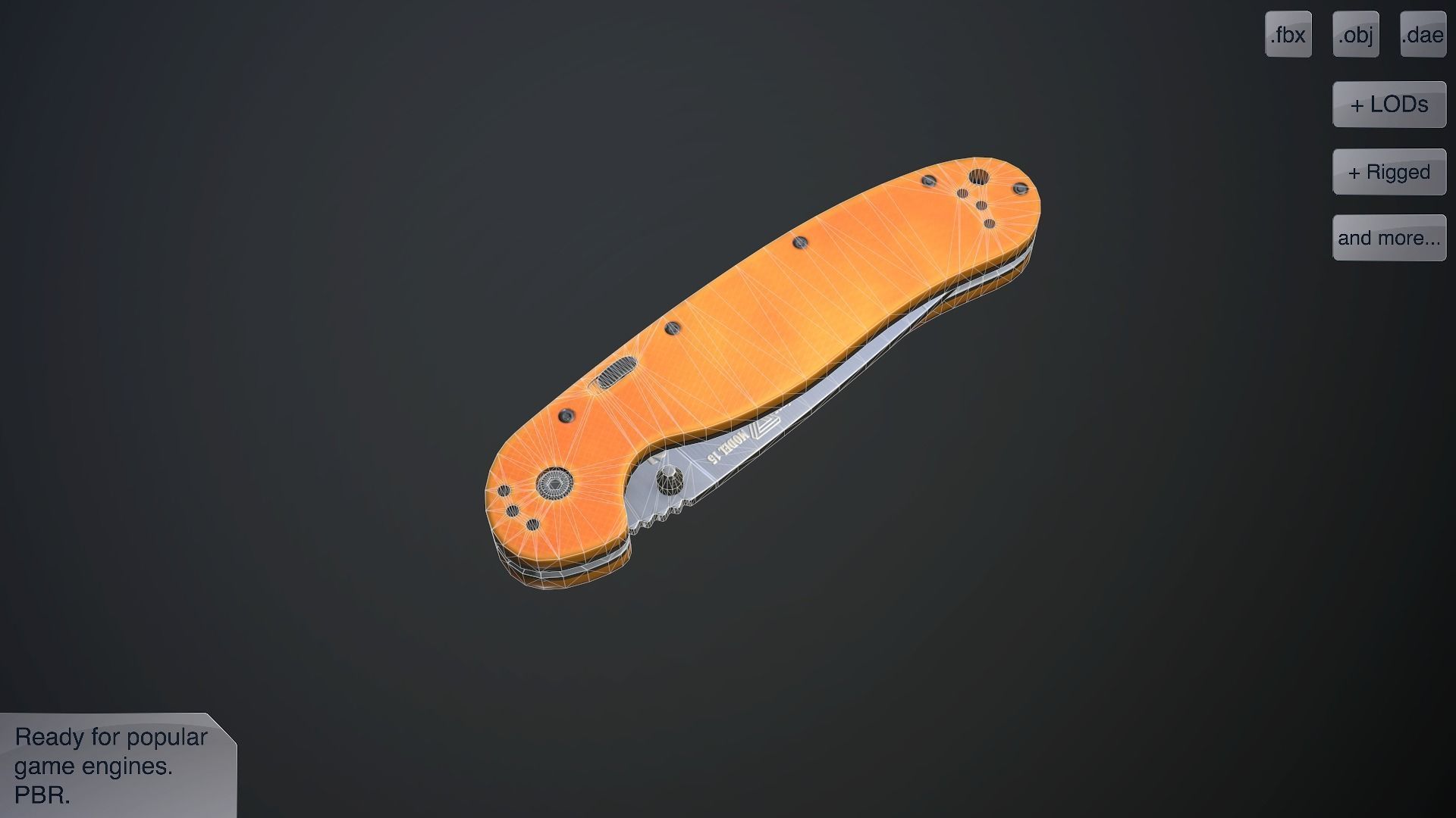 Clasp knives rat vol pack Low-poly 3D model_15