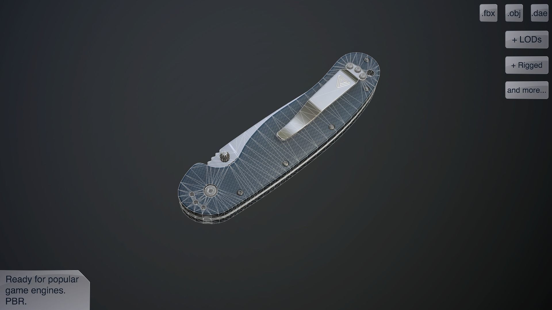 Clasp knives rat vol pack Low-poly 3D model_9