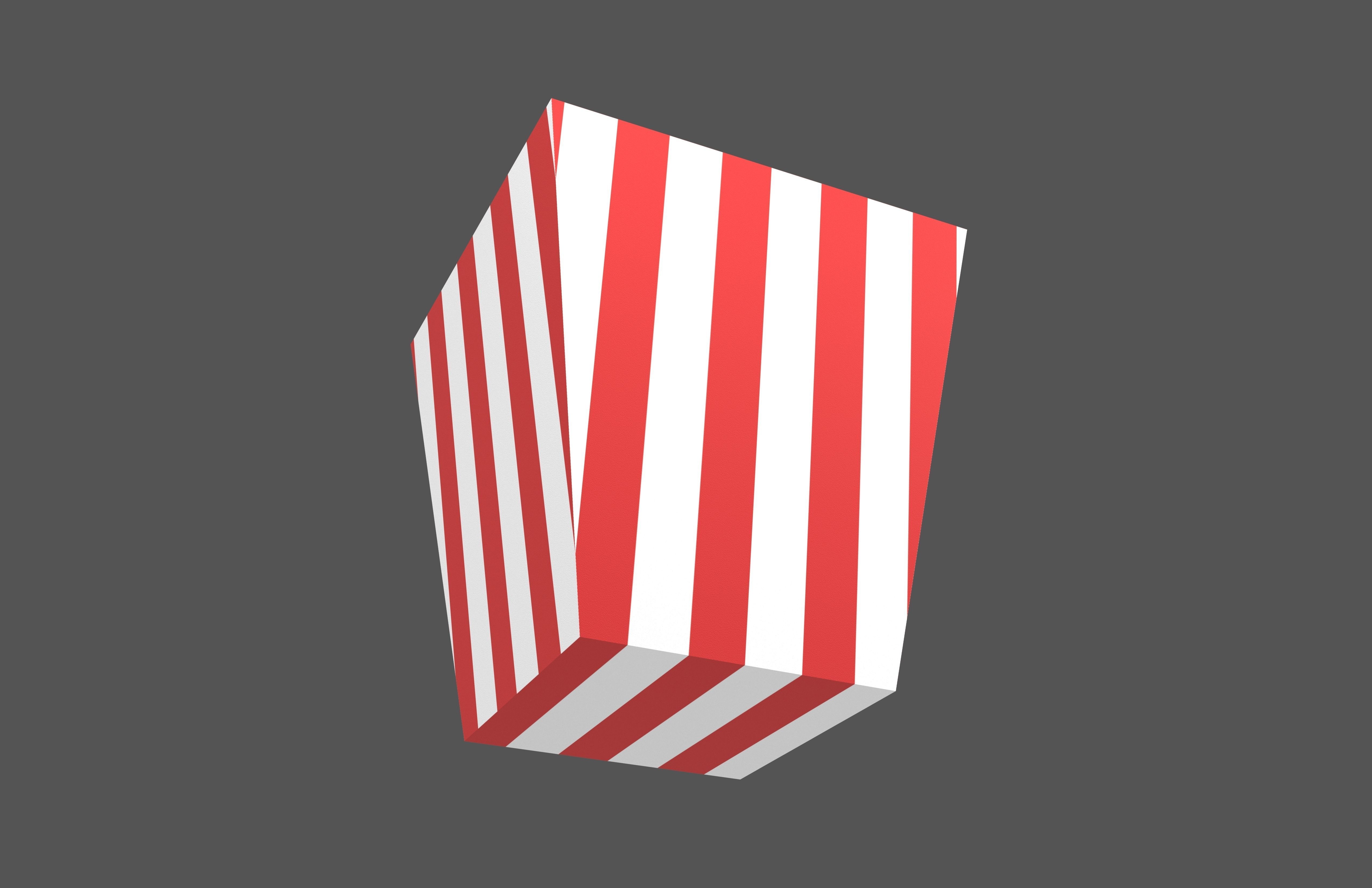 Popcorn v1 001 Low-poly 3D model_3