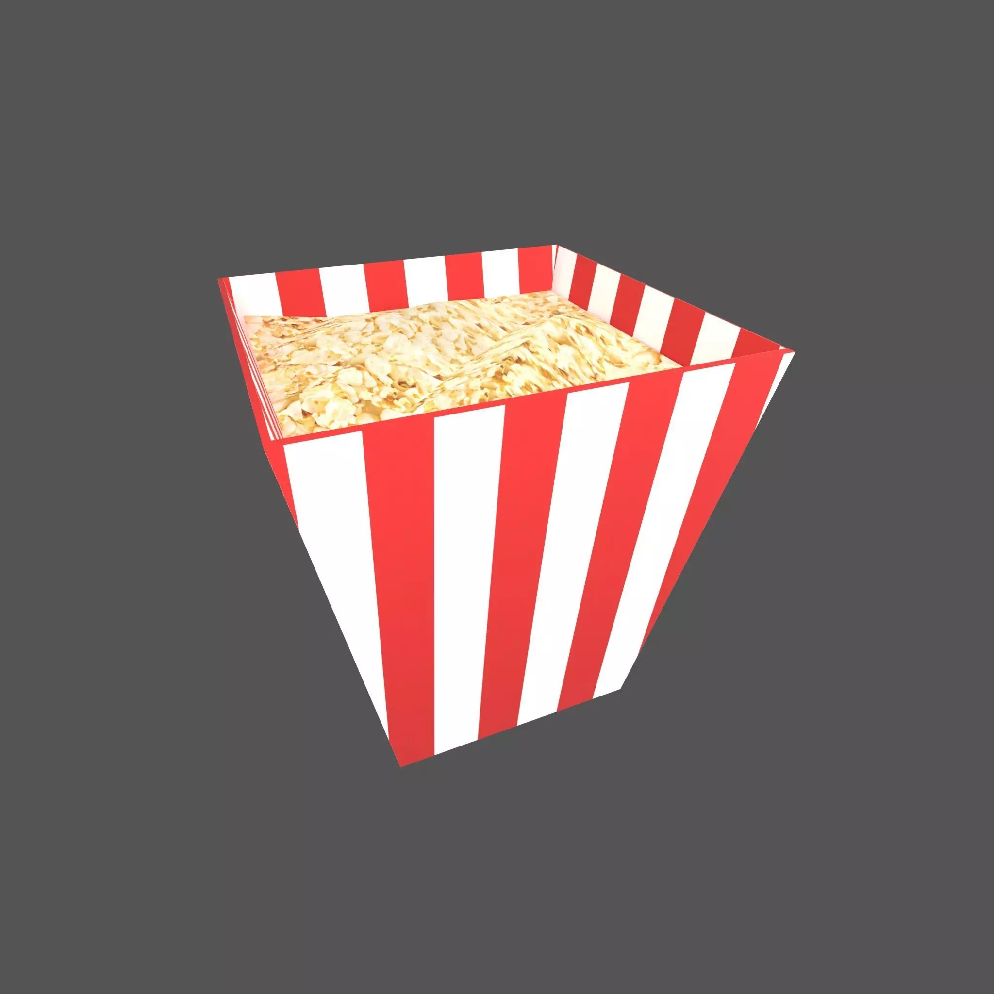 Popcorn v1 001 Low-poly 3D model_0