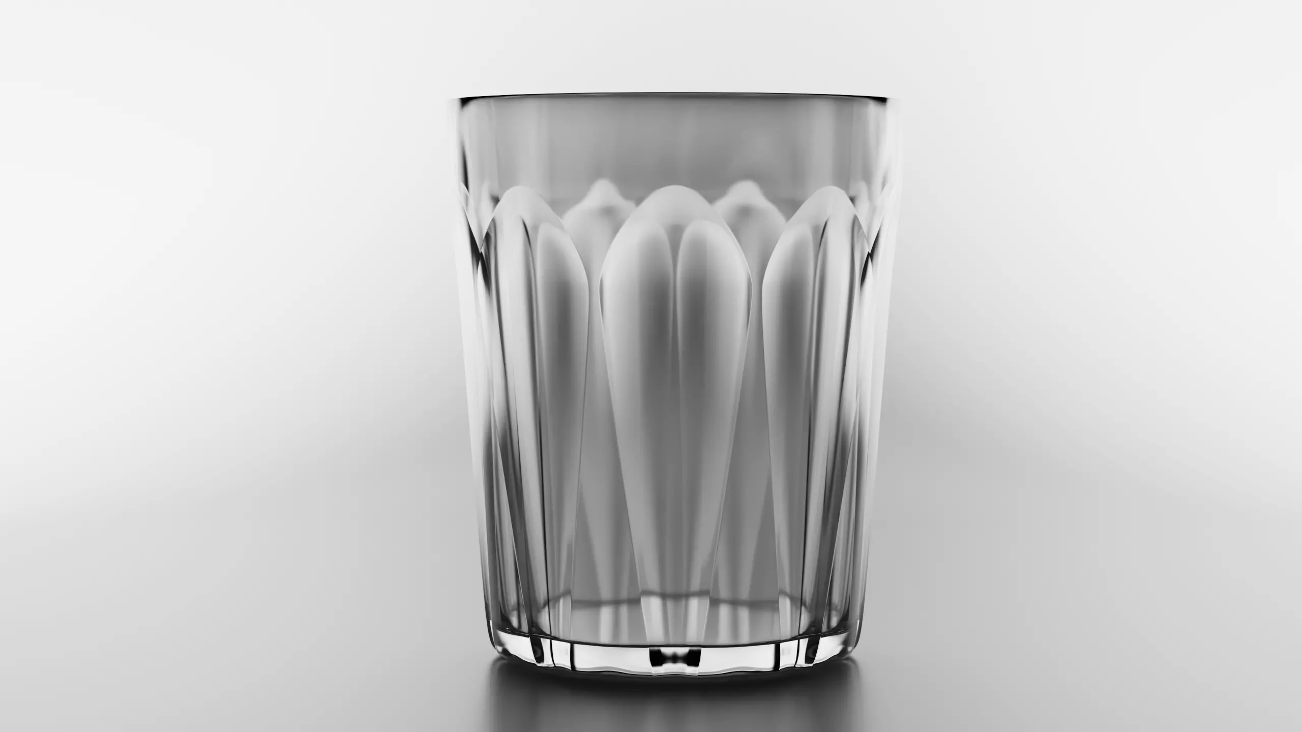Glass highball Low-poly 3D model_0