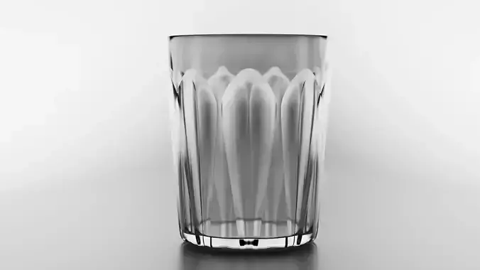 Glass highball Low-poly 3D model