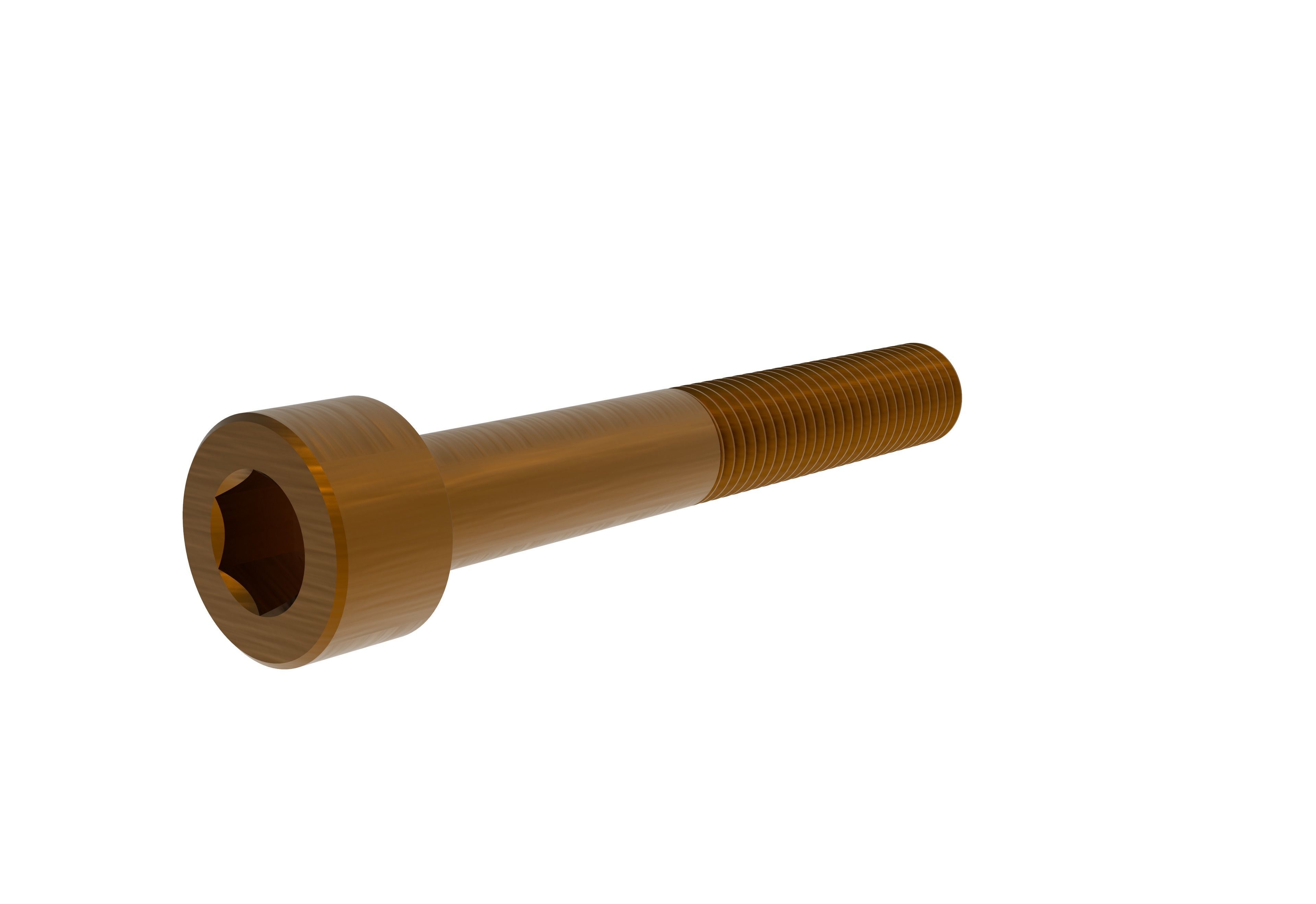 SOCKET HEAD CAP SCREW M7  LENGTH-50mm 3D model_1