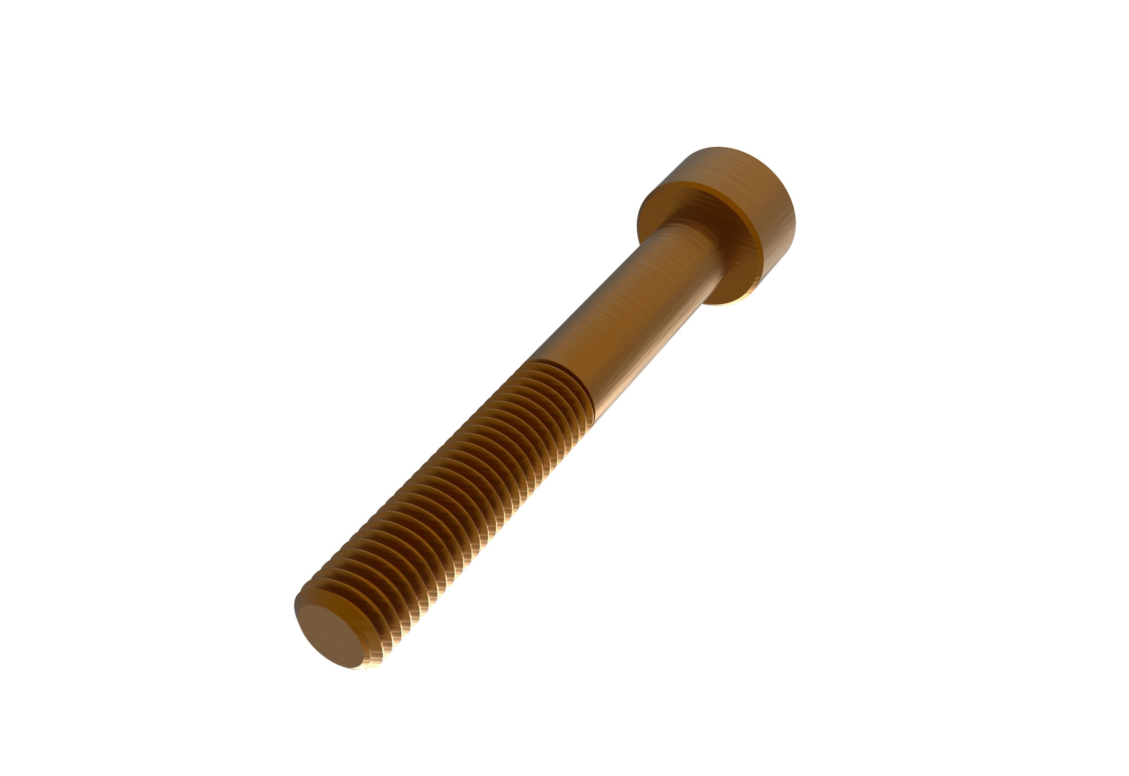 SOCKET HEAD CAP SCREW M7  LENGTH-50mm 3D model_3