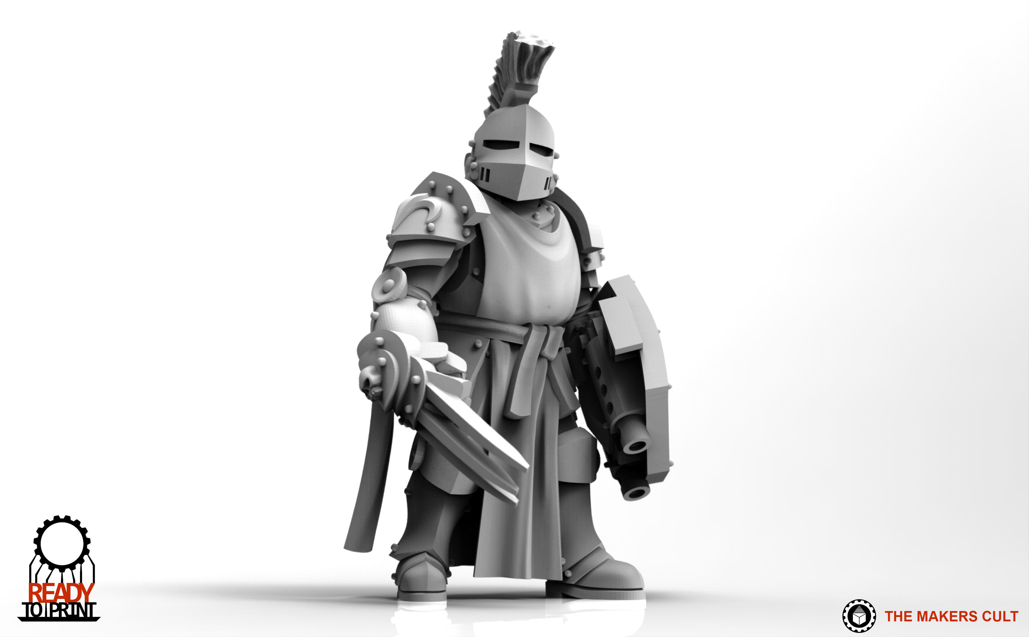 Feudal Guard - Lord Commander Ragnar 3D print model_4