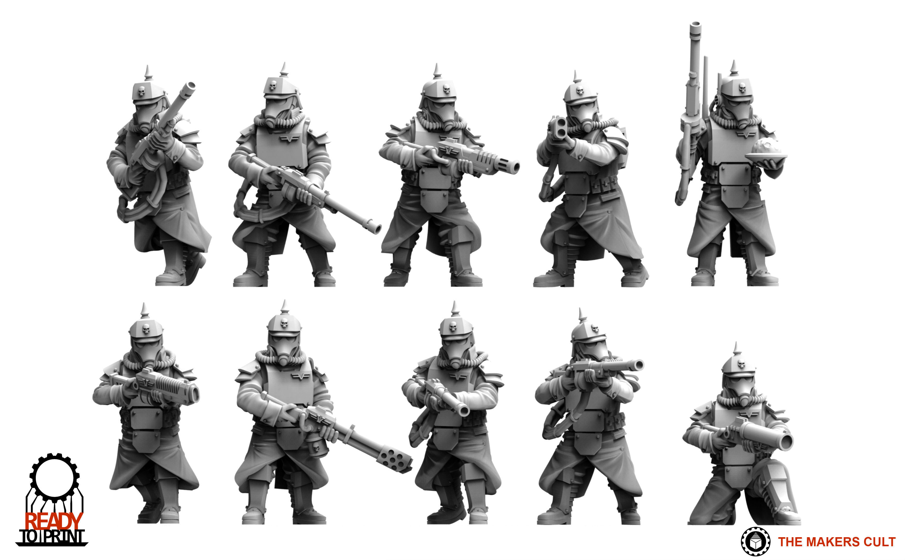 Valour Korps - Shock Infantry Builder 3D print model_5