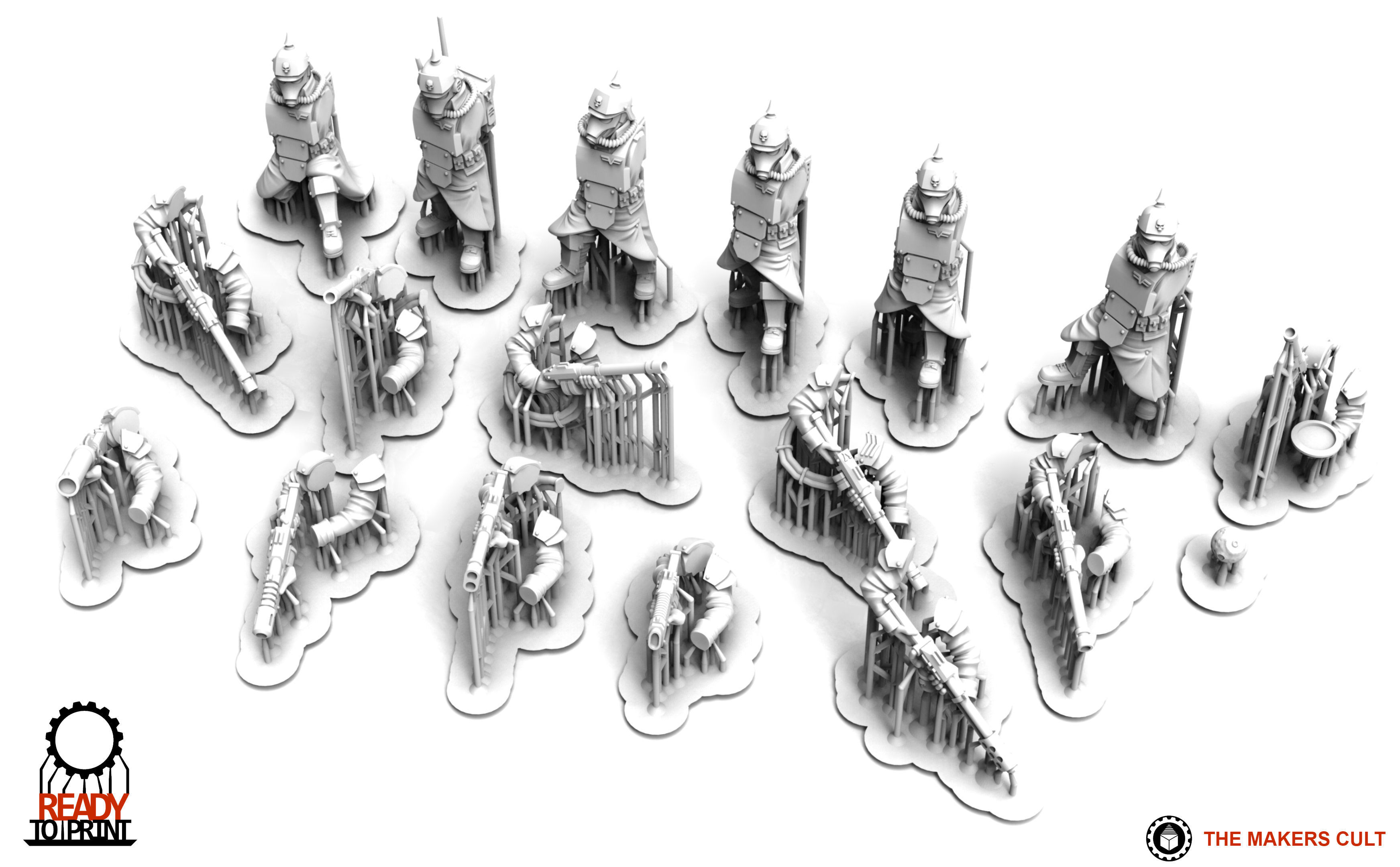 Valour Korps - Shock Infantry Builder 3D print model_3