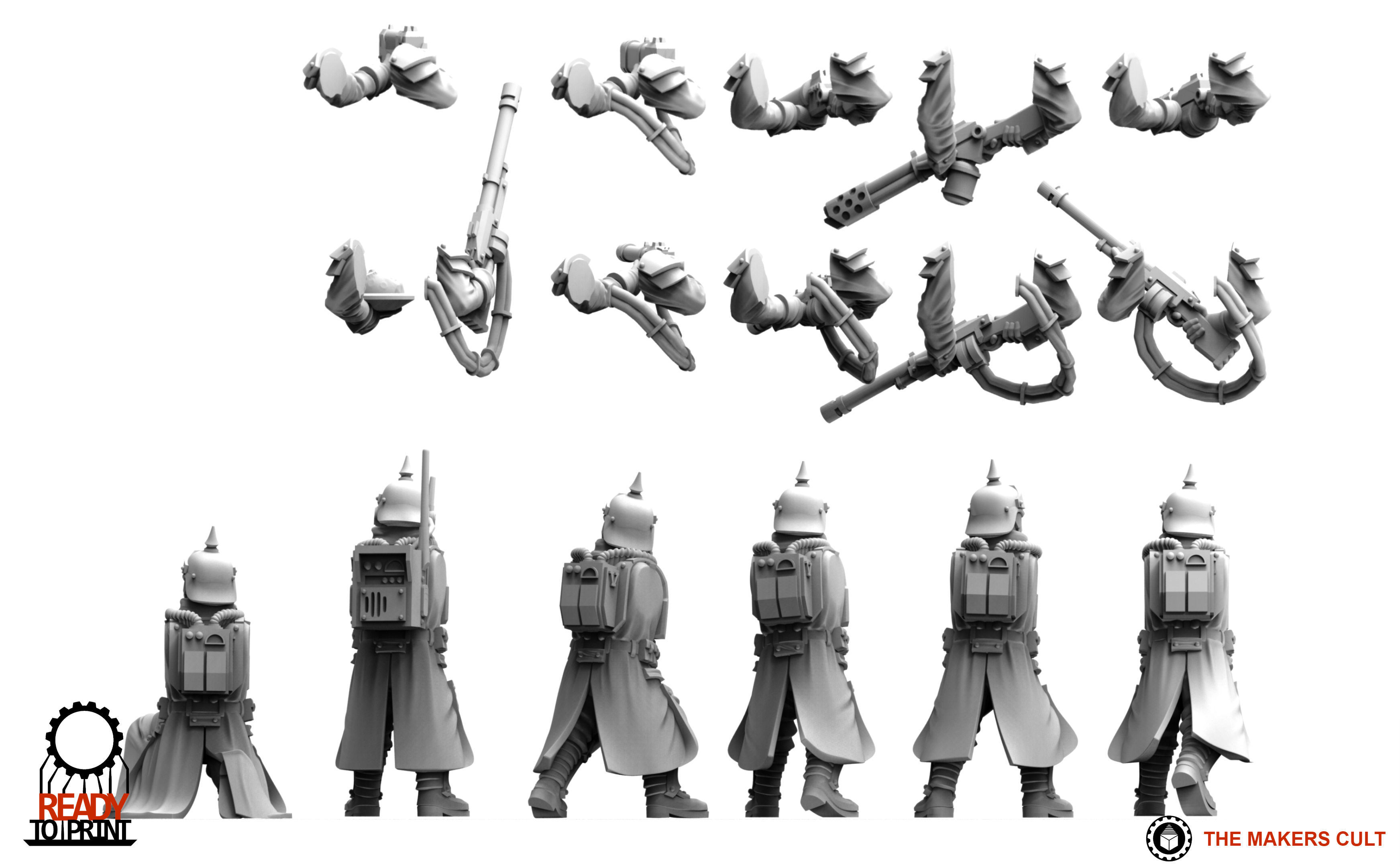 Valour Korps - Shock Infantry Builder 3D print model_4