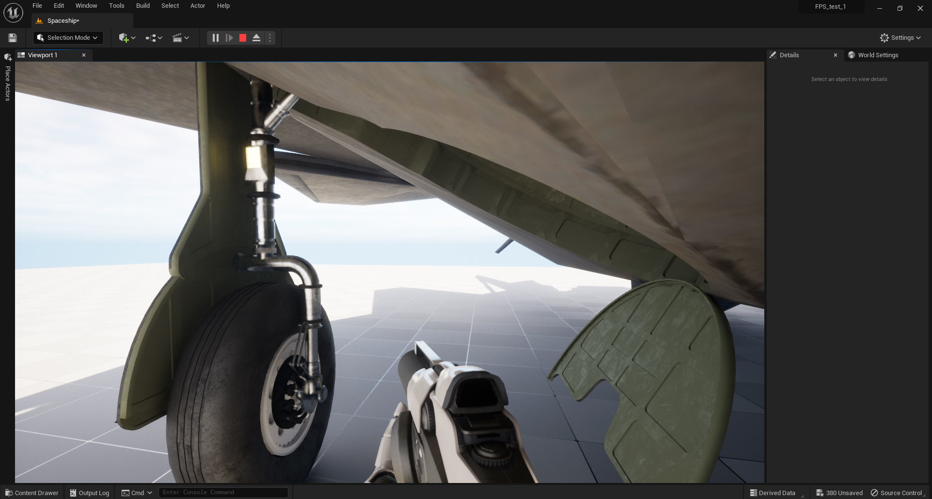 Spaceship - Original Design Low-poly 3D model_15