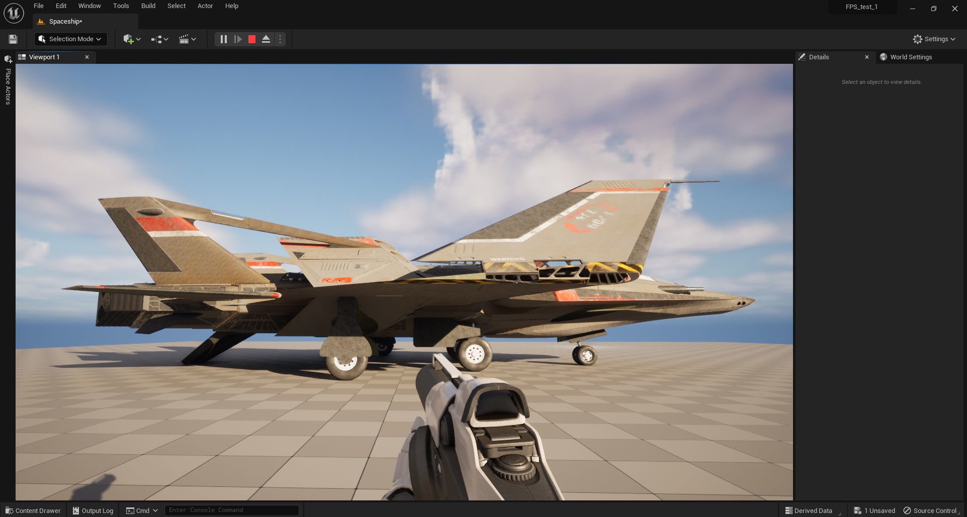 Spaceship - Original Design Low-poly 3D model_17