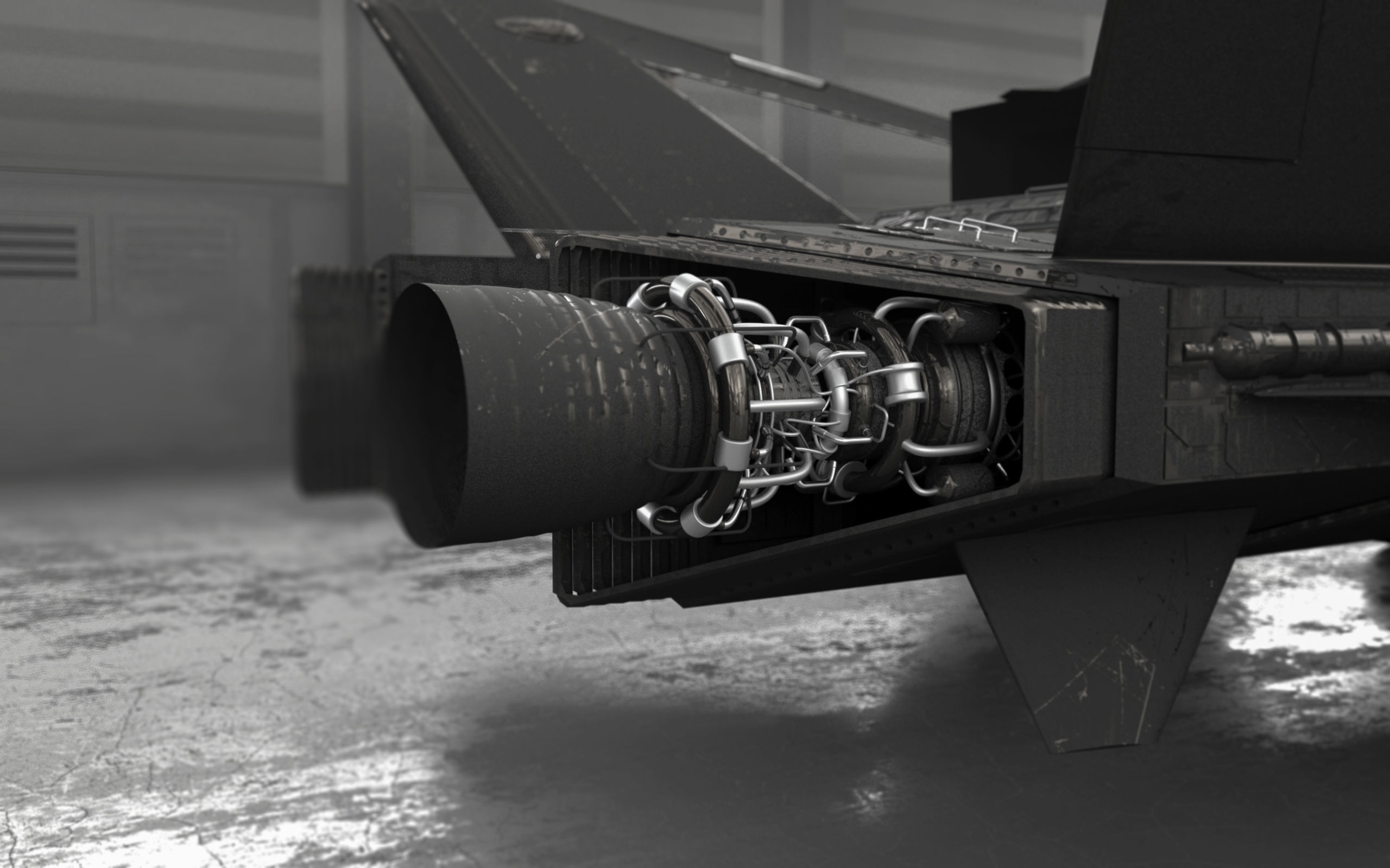 Spaceship - Original Design Low-poly 3D model_9