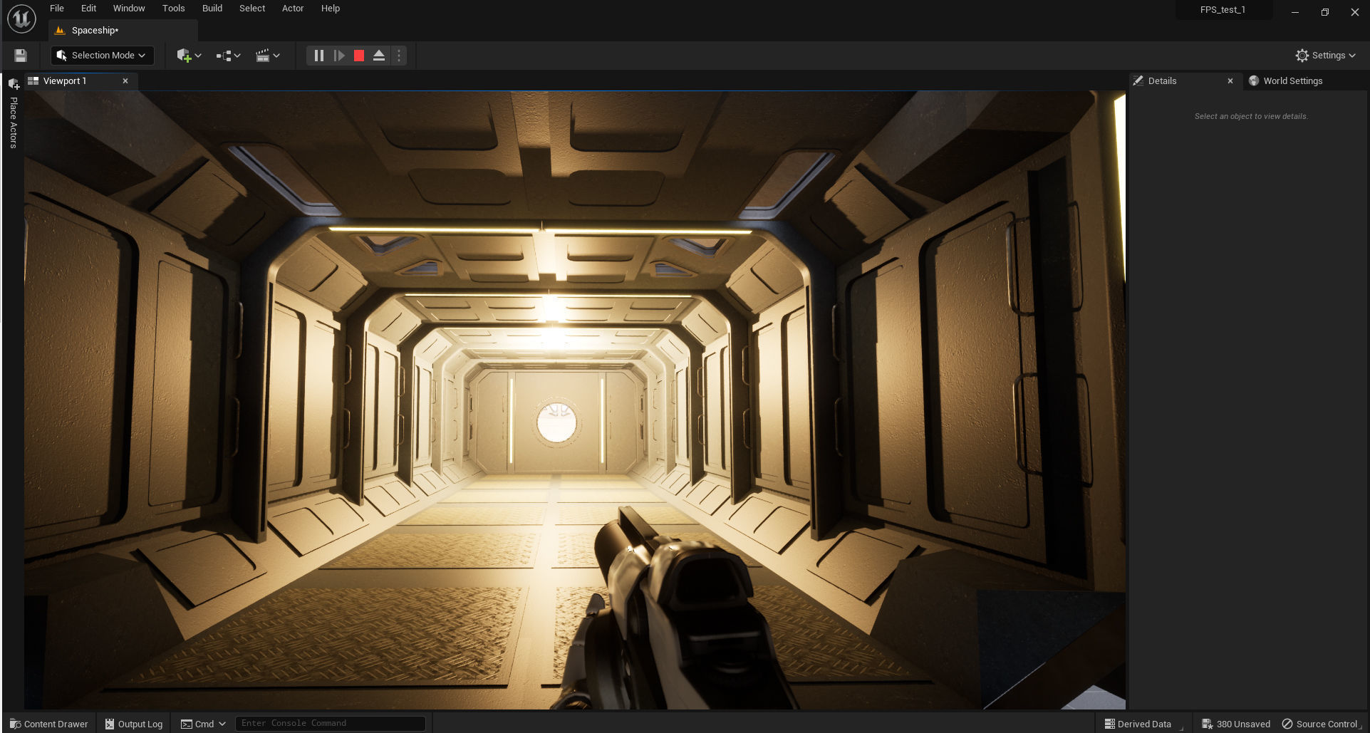 Spaceship - Original Design Low-poly 3D model_12