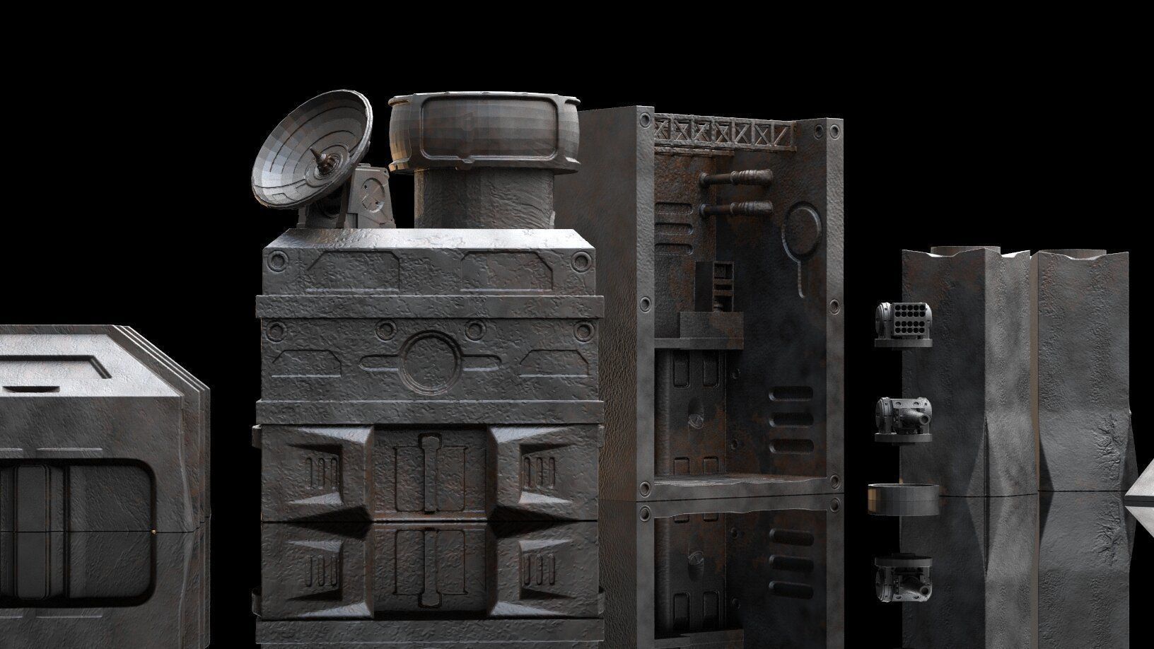 Terrain Base Building Pack 3D print model_4
