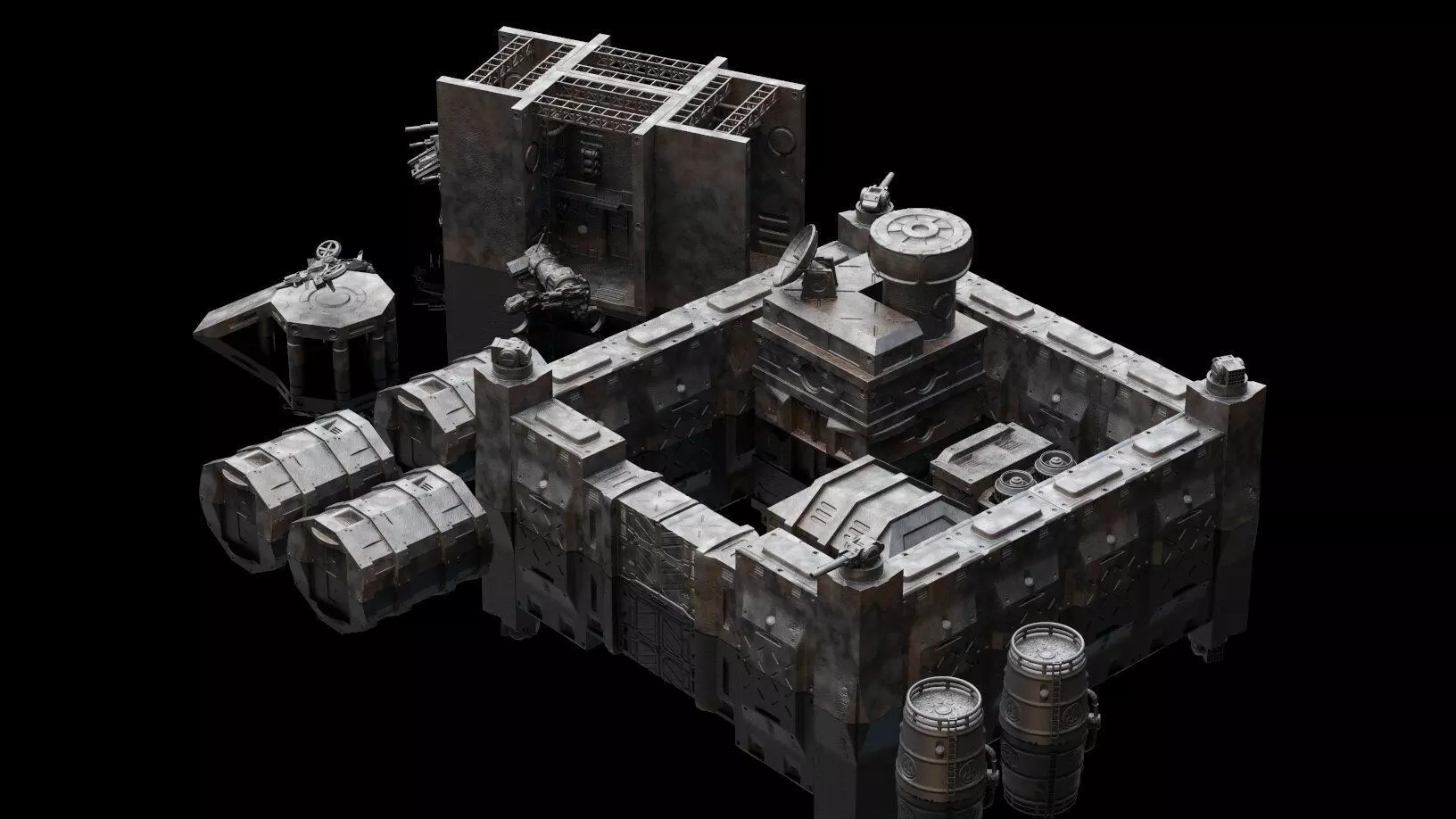 Terrain Base Building Pack 3D print model_0