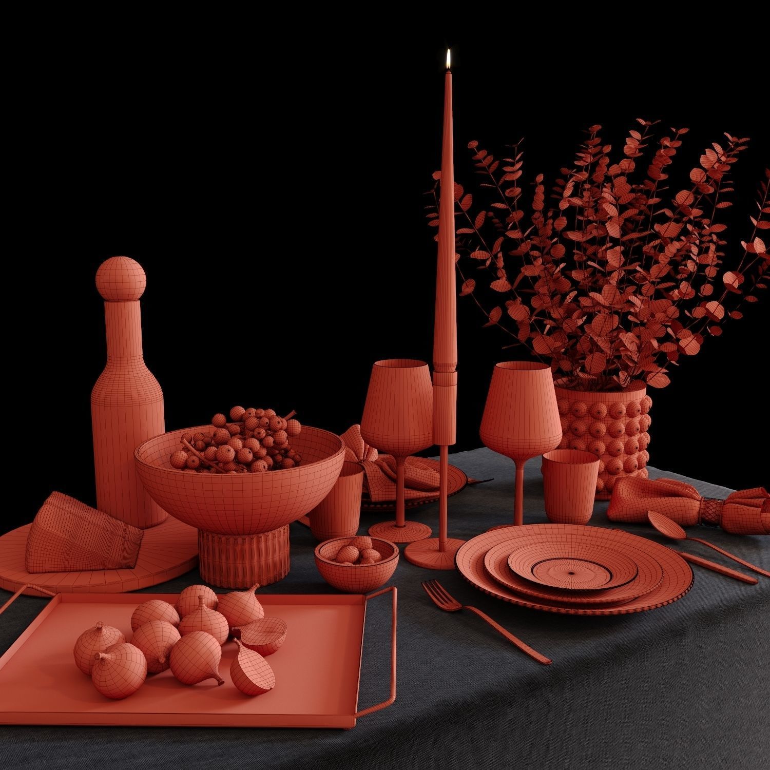 Decoration for table 3d model 3D model_1