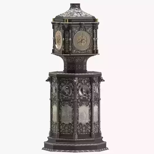 Clock 02 Historic 3D model