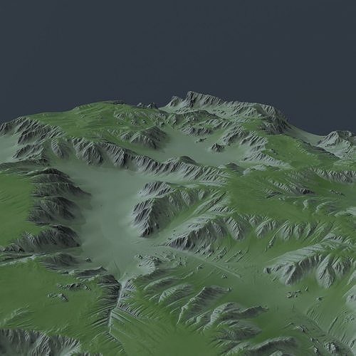 Landscape 67 Low-poly 3D model