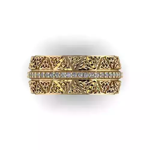 CJC1921 Ladies womans womens diamond ruby emerald  ring 3D print model