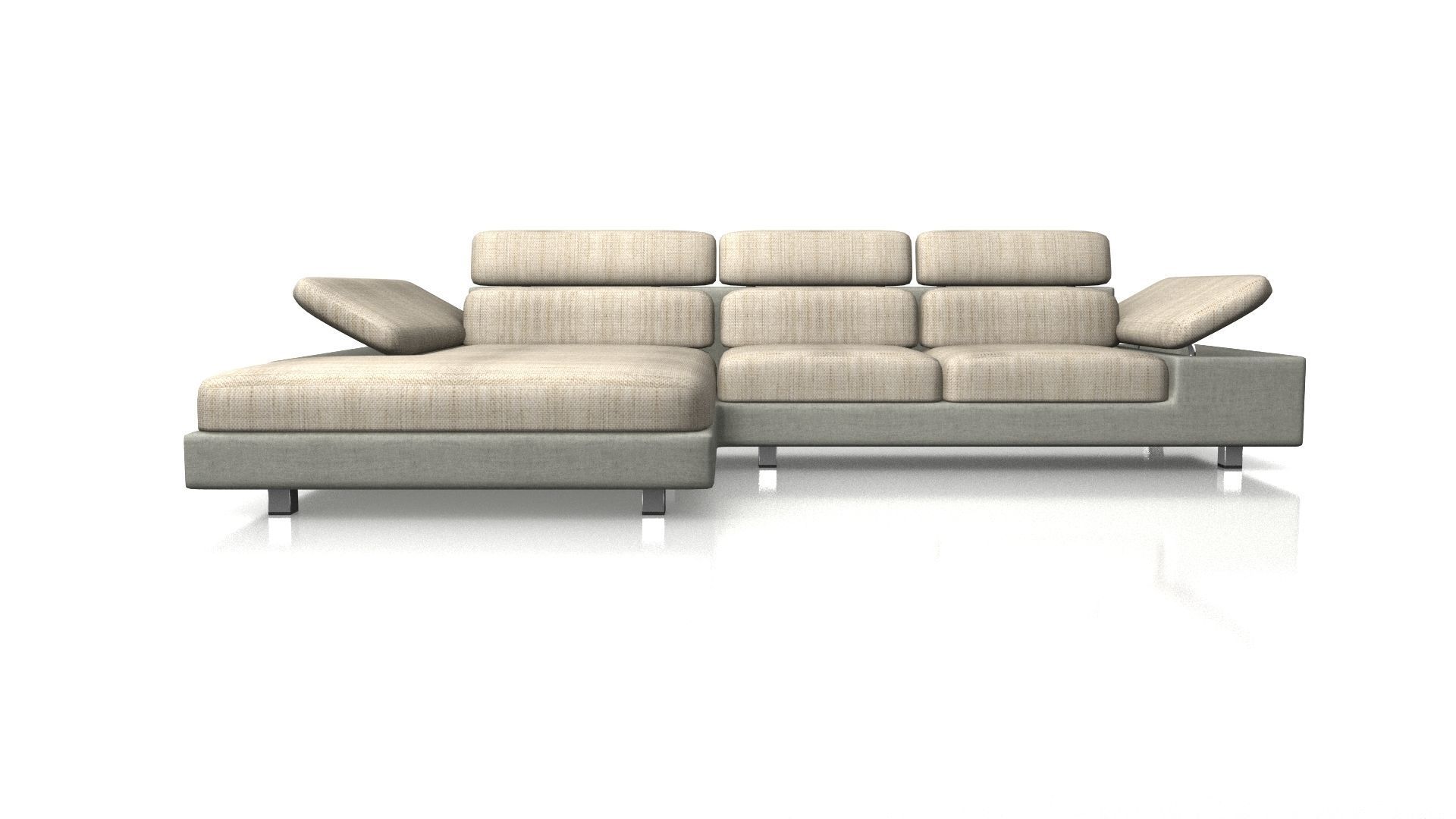 Fabric Sofa Free 3D model_1