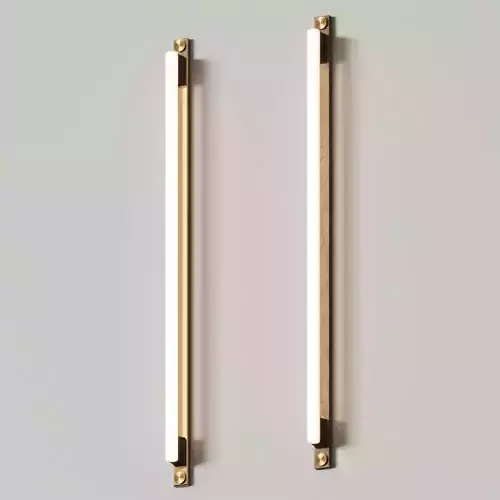 Asafweinbroom Linestra 110 Oak and Brass Wall Lamps