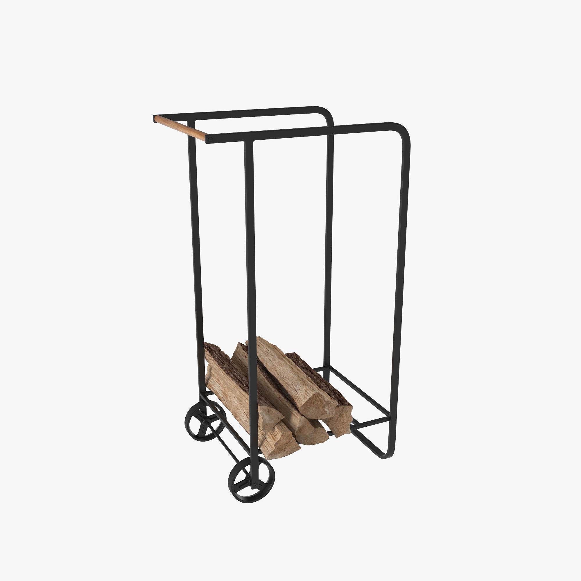 Firewood cart 3D model_7