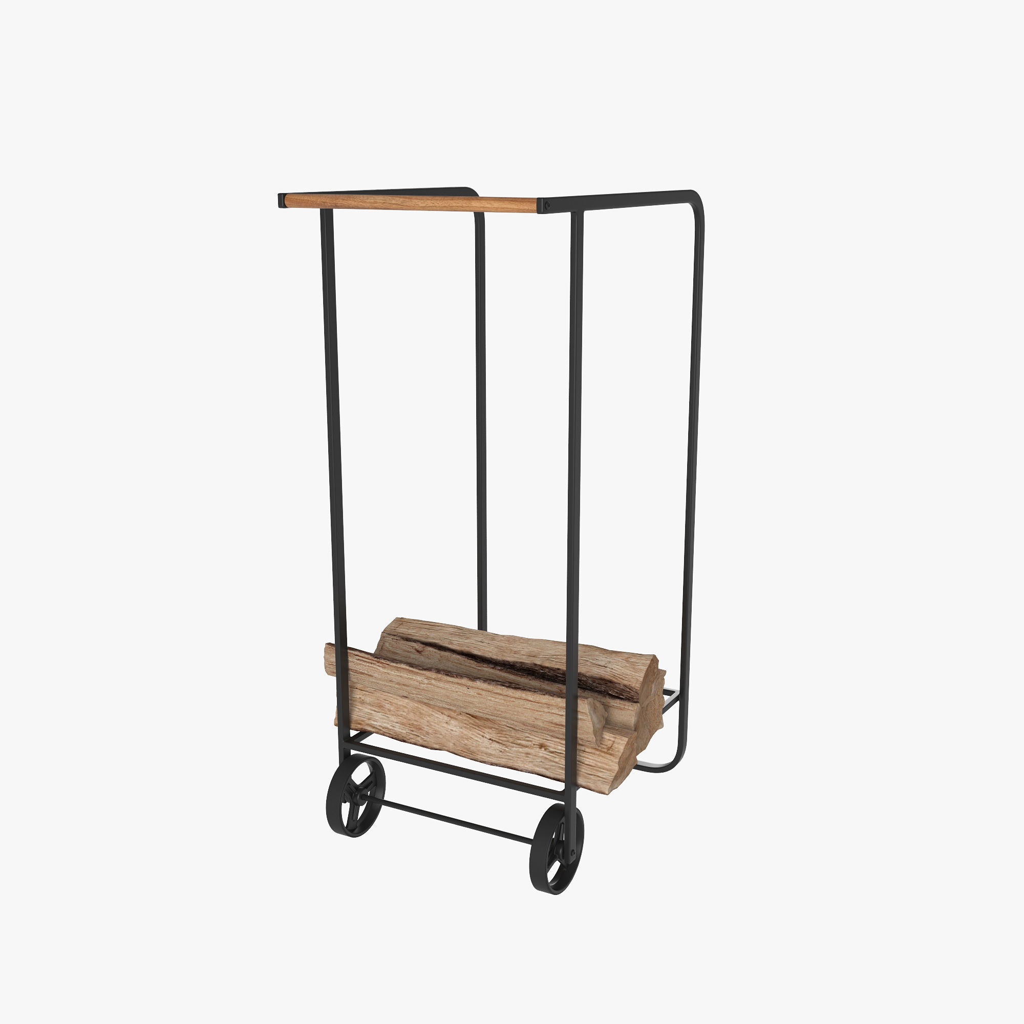 Firewood cart 3D model_6