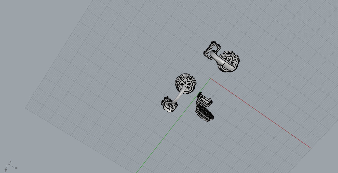 Ring and Earrings  3D print model_15