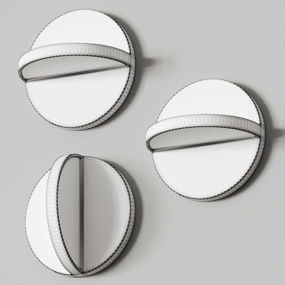 Rbw Ledge Round Sconces 3D model_1