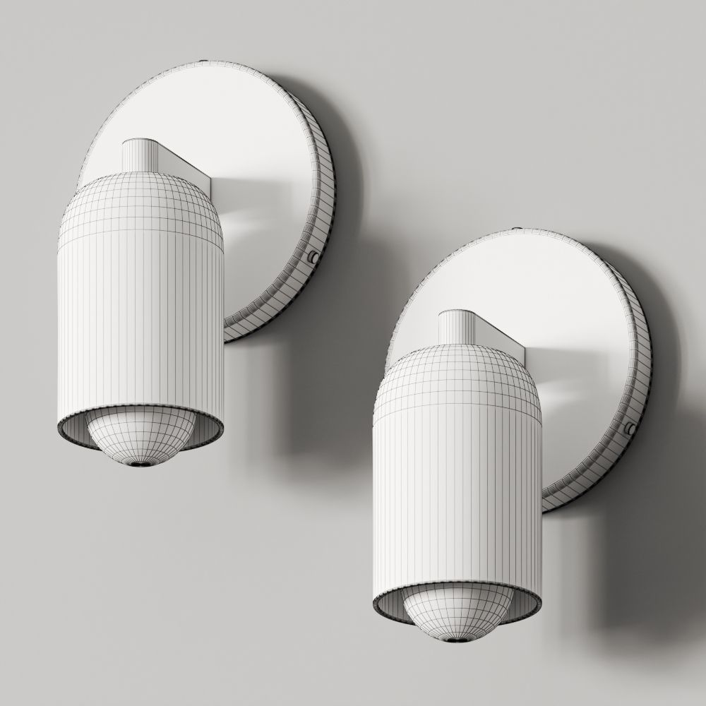 Icw Fixed Down Wall Lamps 3D model_1