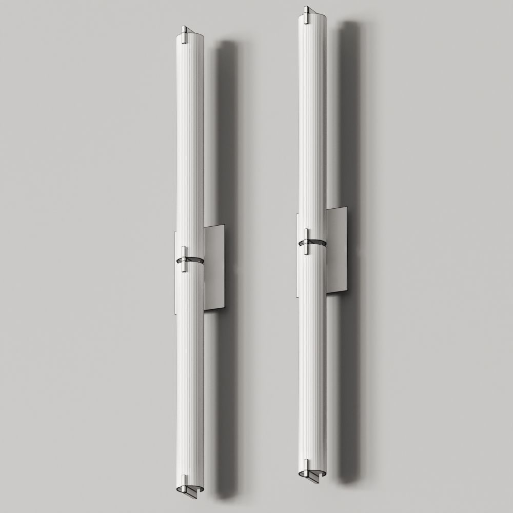George Kovacs Tube Double Led Bar Wall Lamp 3D model_1