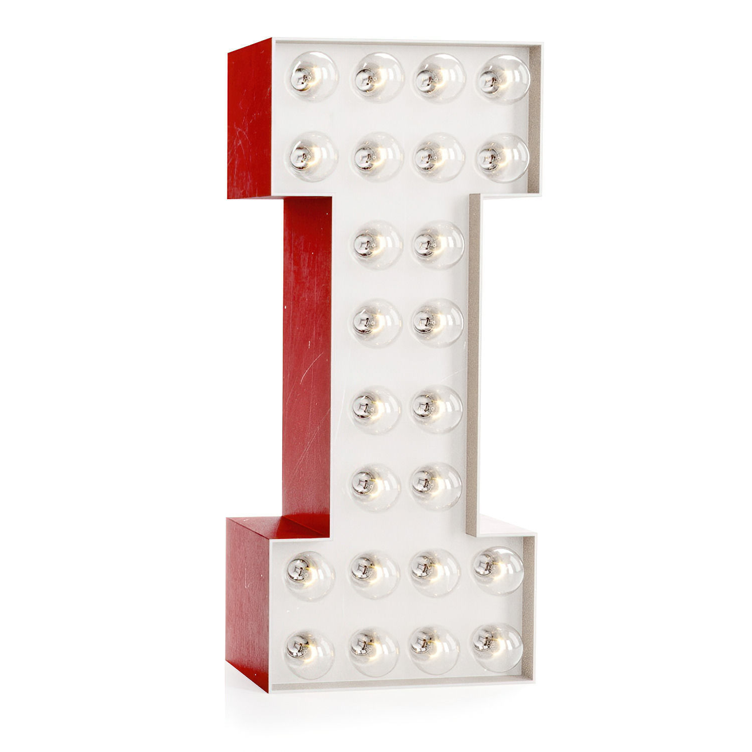 Letters with lights  3D model_2