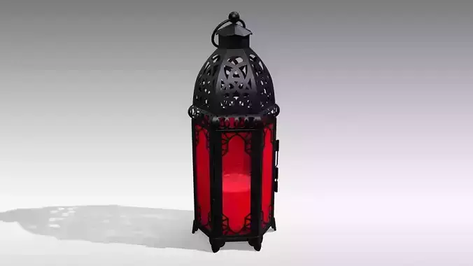 Moroccan Lantern 05 Low-poly 3D model