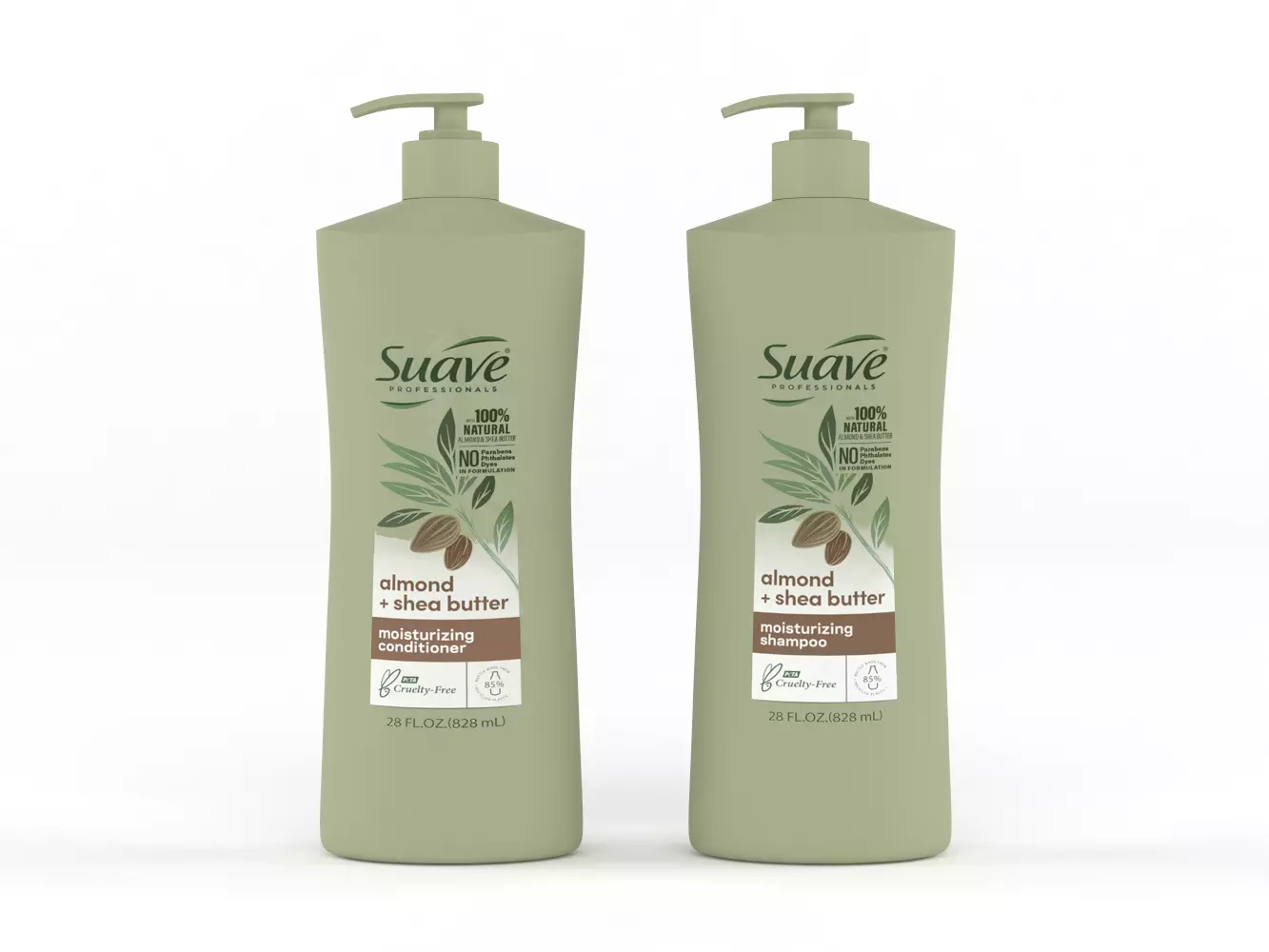 Suave Shampoo and Conditioner 3D model_0