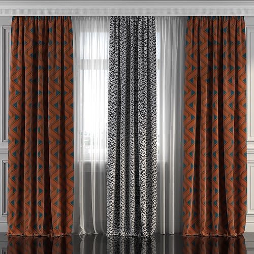 Curtain Set 200 3D model