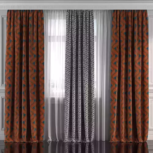 Curtain Set 200 3D model