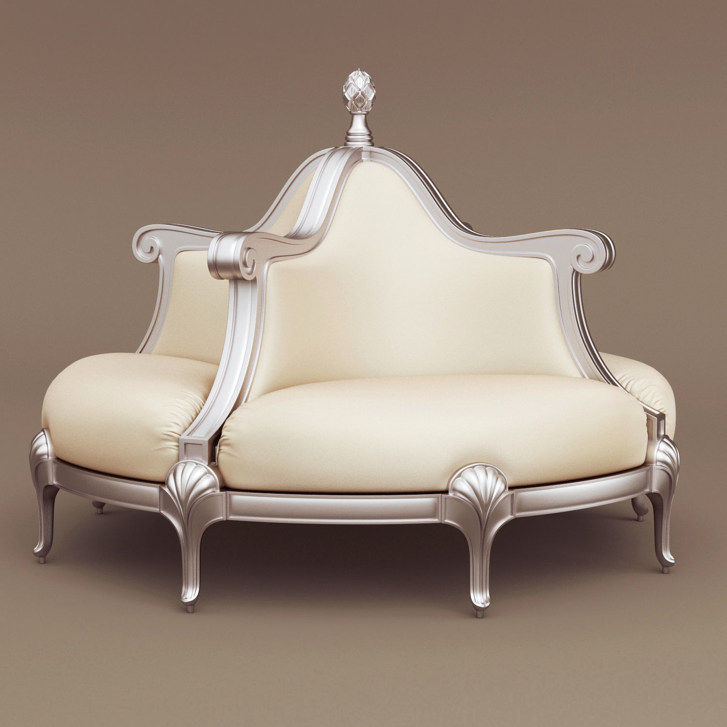 Butterfly sofa by Mantellassi 1926 3D model_7