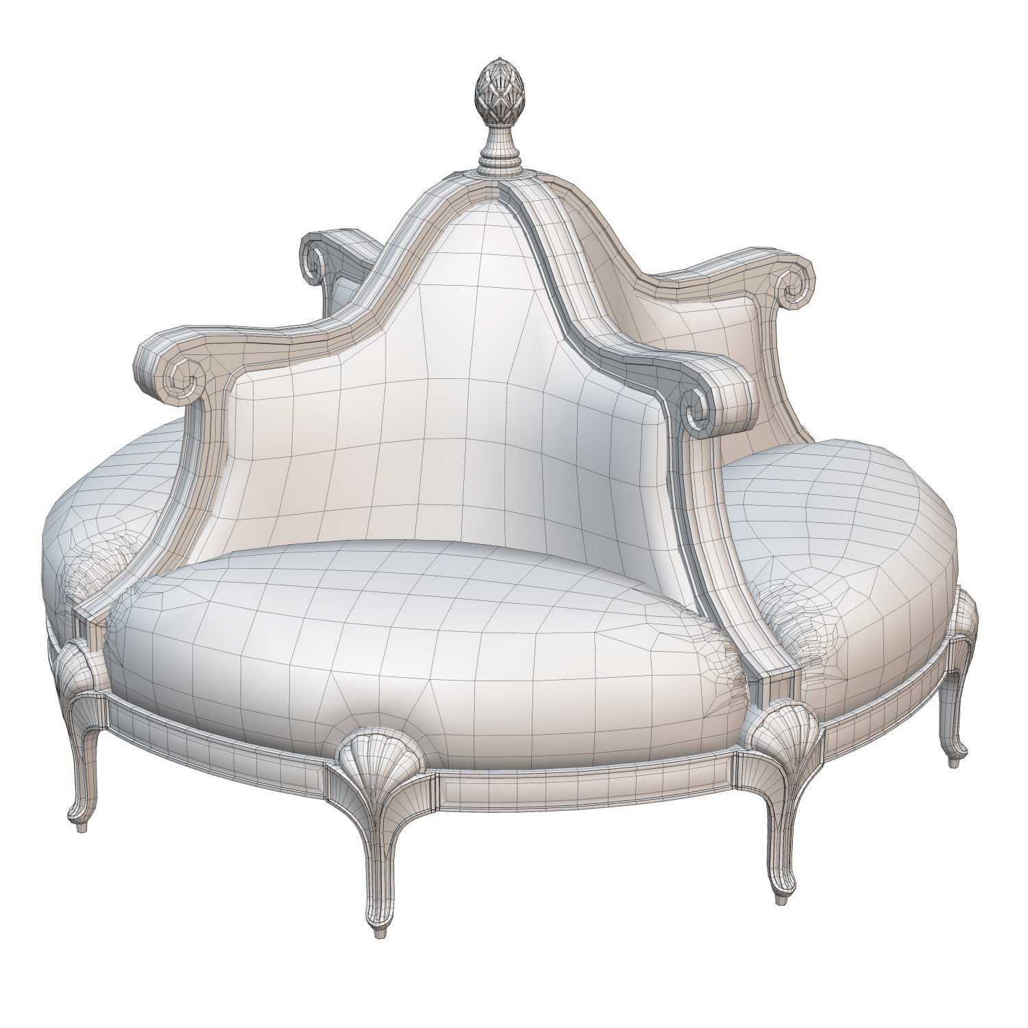  Butterfly sofa by Mantellassi 1926 3D model_1