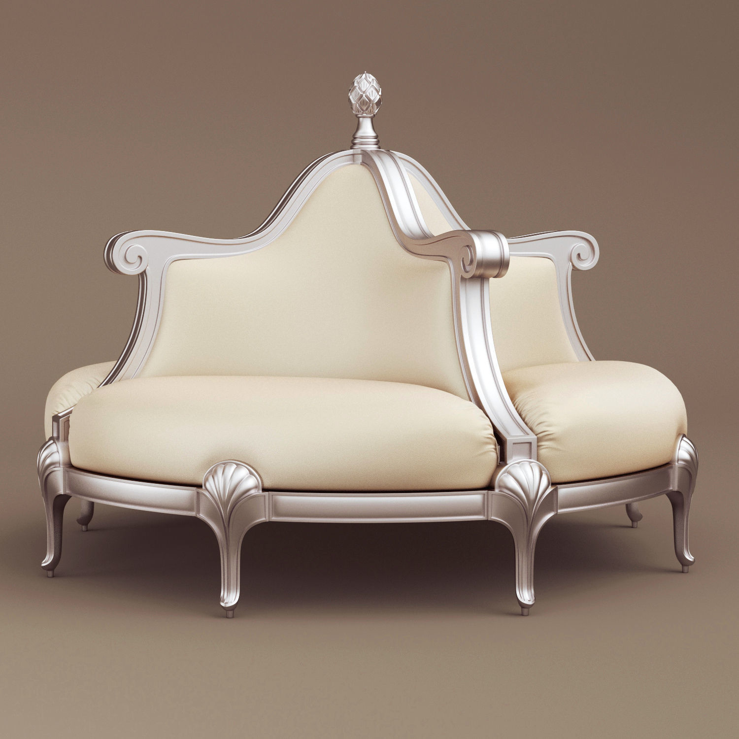  Butterfly sofa by Mantellassi 1926 3D model_5