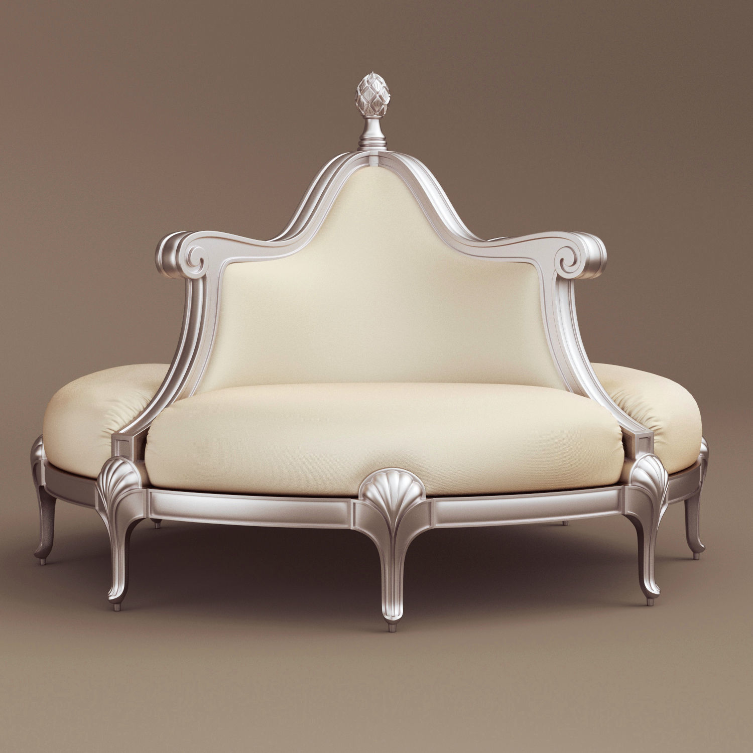  Butterfly sofa by Mantellassi 1926 3D model_4