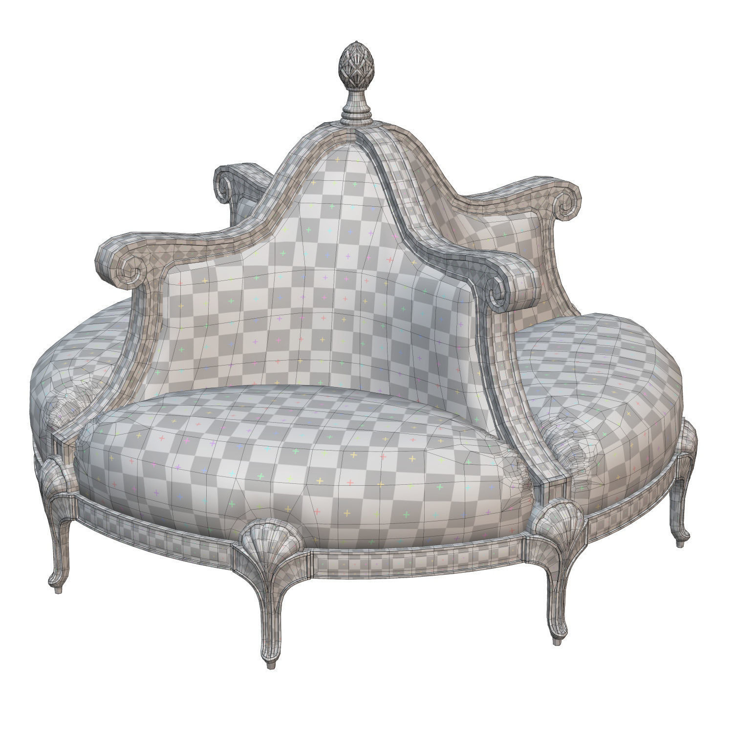 Butterfly sofa by Mantellassi 1926 3D model_2